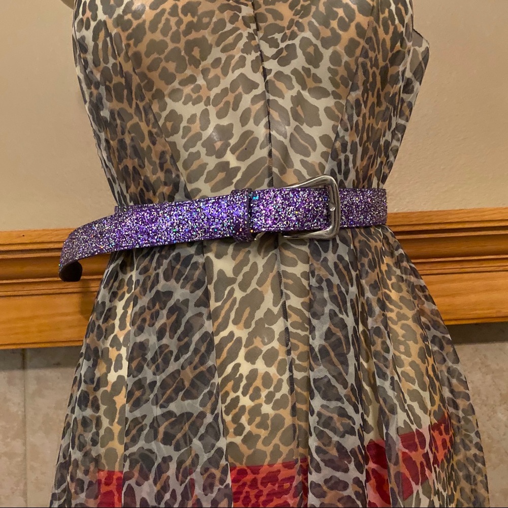 Absolutely Fresh Purple Glittery Belt